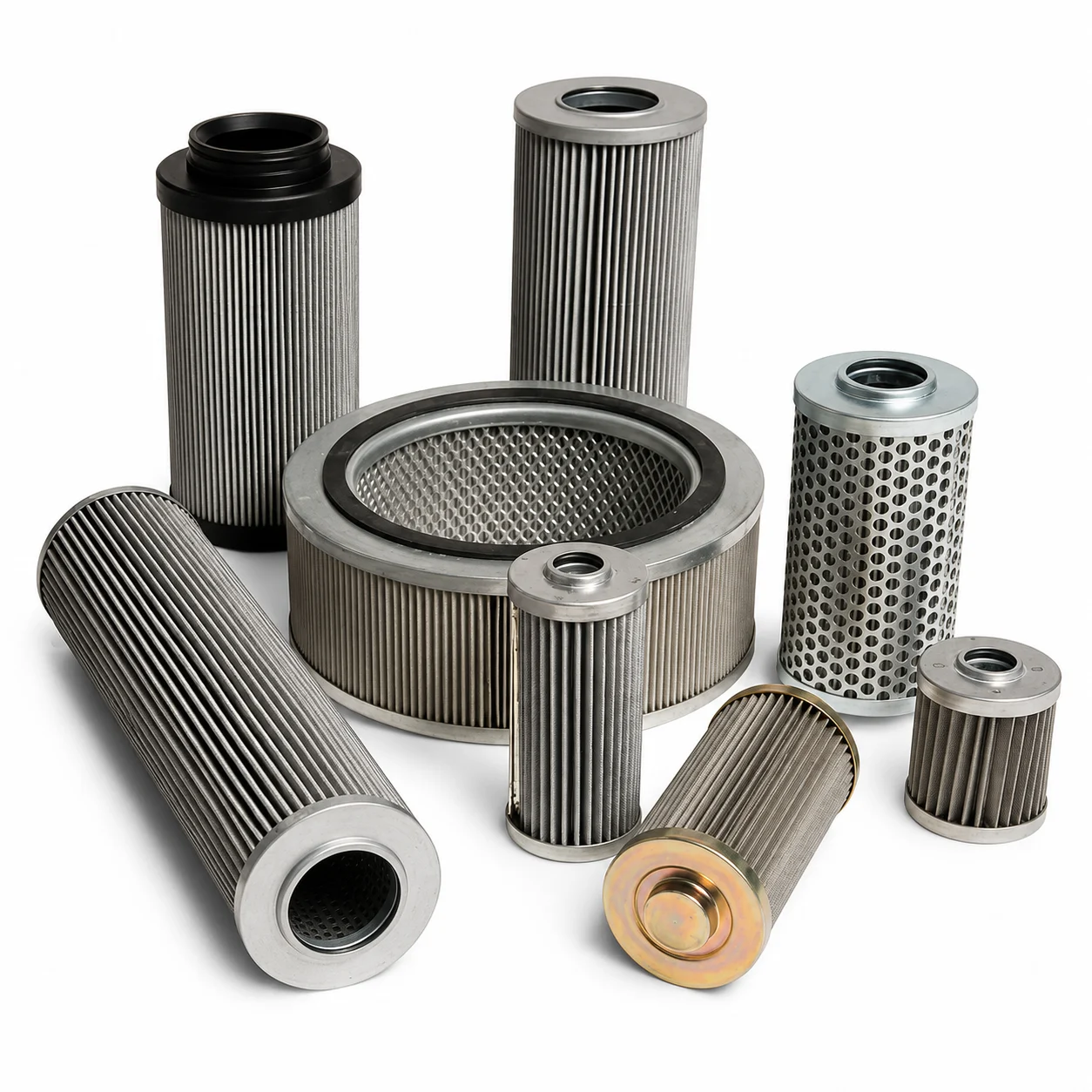 Filtros hidráulicos y elementos strainer para maquinaria pesada